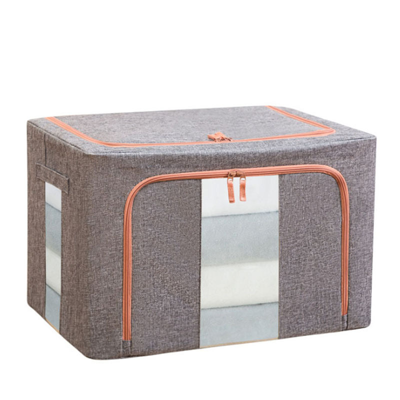 Oxford cloth folding cotton and linen storage box, fabric storage box, wardrobe, toys, cotton quilts, clothes storage, packing and organizing box Item Picture