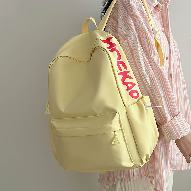 Forest-style, fresh and sweet girl backpack, high appearance level, large-capacity schoolbag, lightweight backpack for girls, middle and primary school students full figure