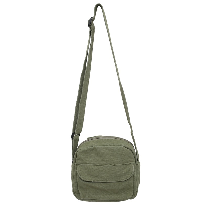 Japanese-style phone bag, solid-color crossbody bag, washed canvas bag for women, Korean version of Instagram, new single-shoulder bag, small crossbody bag for women Item Picture