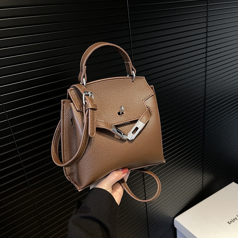 A new 2024 vintage Kelly bag for ladies, a versatile and high-quality, high-capacity crossbody bag for daily commuting Specification drawing