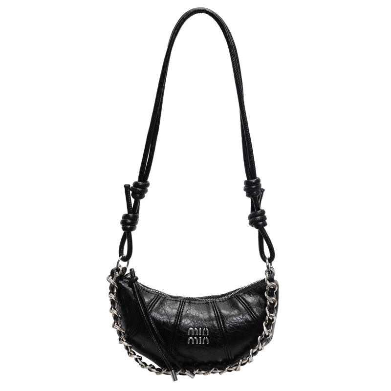 The 2024 new Korean-style niche horn bag is a high-end, simple and versatile shoulder bag with a fashionable commuting chain crossbody Item Picture