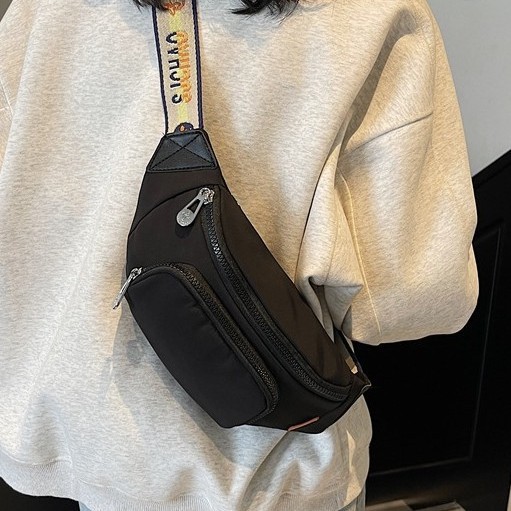 Fashionable men's crossbody small bags, women's waist bags, disco chest bags, hip-hop street trend, student personality single-shoulder bags, women's fashion details Picture