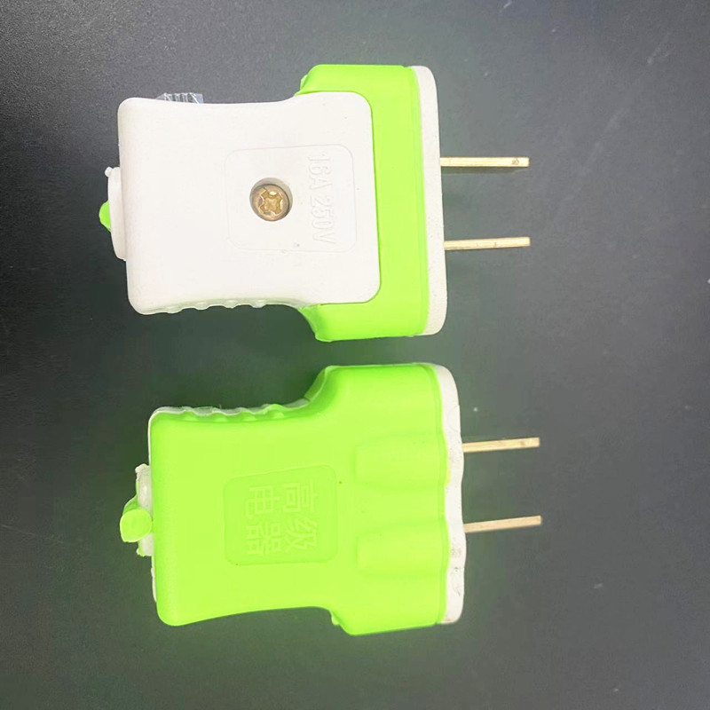 Green second-level plug, T-shaped rubber-coated anti-drop plug, one yuan per piece, available from street vendors Specification drawing