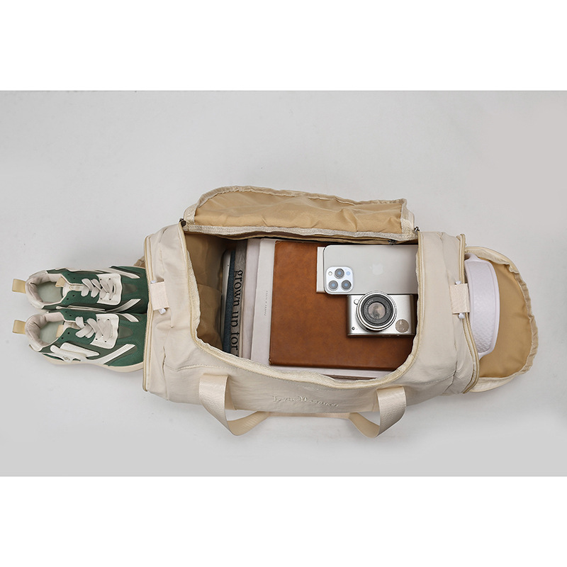 New large-capacity dry-wet separation sports and fitness bag, single-shoulder crossbody, hand-held travel bag, short-distance business trip luggage bag Specification drawing