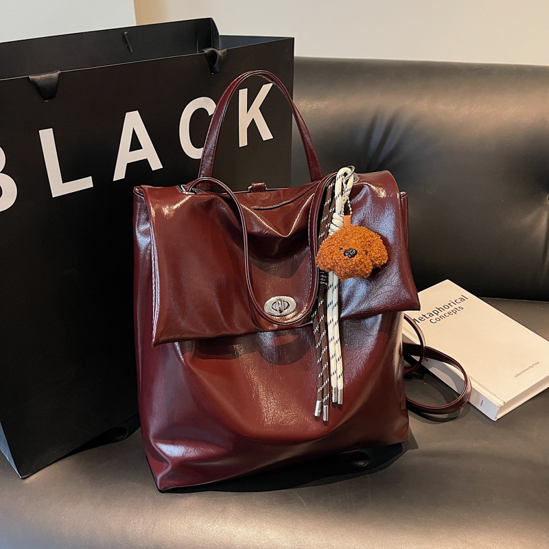 High-end quality travel backpack for women, 2024 new style, fashionable and retro, large-capacity schoolbag, college student hand-held backpack Specification drawing
