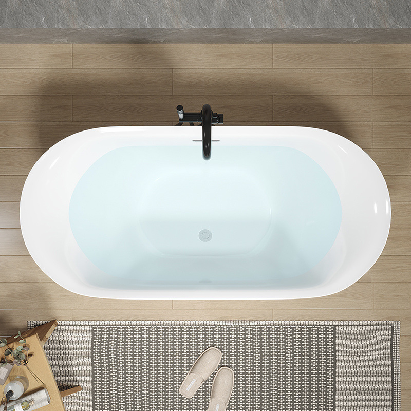 Bathroom, small household apartment, single acrylic adult seamless integrated, hotel independent bathtub, bathtub, cross-border Specification drawing