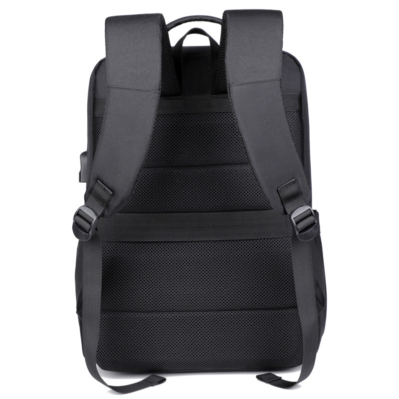 Backpack, business backpack, men's large-capacity computer bag, high-end feel, USB charging, business trip, commuting and travel bag Specification drawing