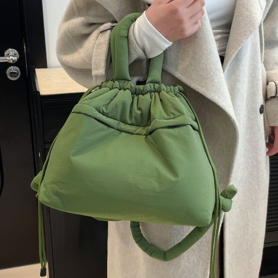 Fashionable new cotton-padded jacket bag, multi-purpose bag, large capacity, lightweight, versatile for autumn and winter, single-shoulder crossbody bag, women's backpack details Picture