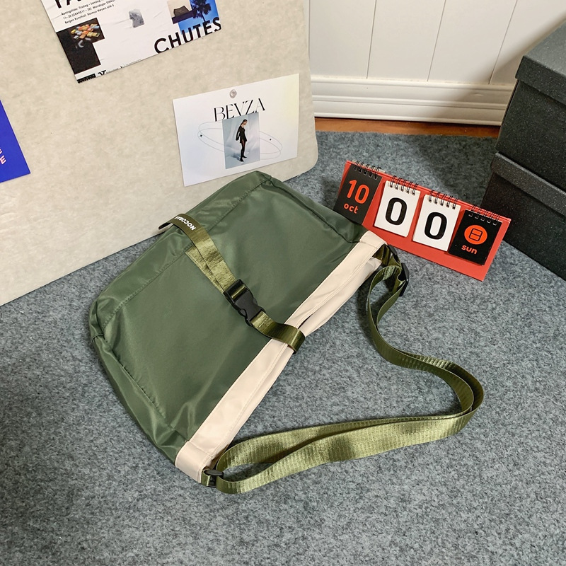 Large-capacity crossbody bag for men and women, Korean-style workwear-style single-shoulder bag, Japanese-style trendy casual backpack, fashionable messenger bag Specification drawing