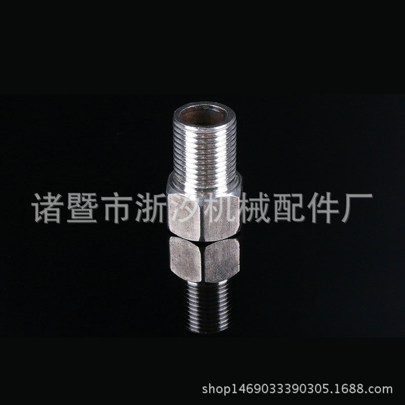 4 minutes 6 minutes 1 inch stainless steel internal and external thread extended thread joint internal and external thread pipe joint details Picture
