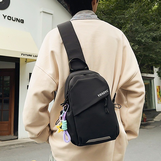2024 New style chest bag, sporty and casual women's crossbody bag, cycling light small backpack, men's versatile single-shoulder bag full figure