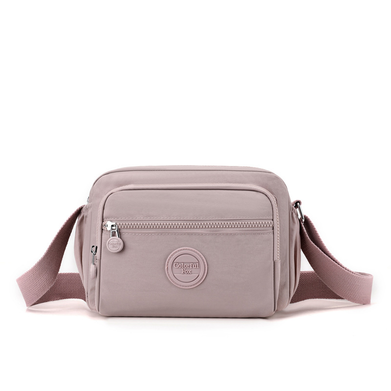 Colorful Fox's new women's fashion trend single-shoulder bag, outdoor casual crossbody bag, multi-layered mom bag Item Picture
