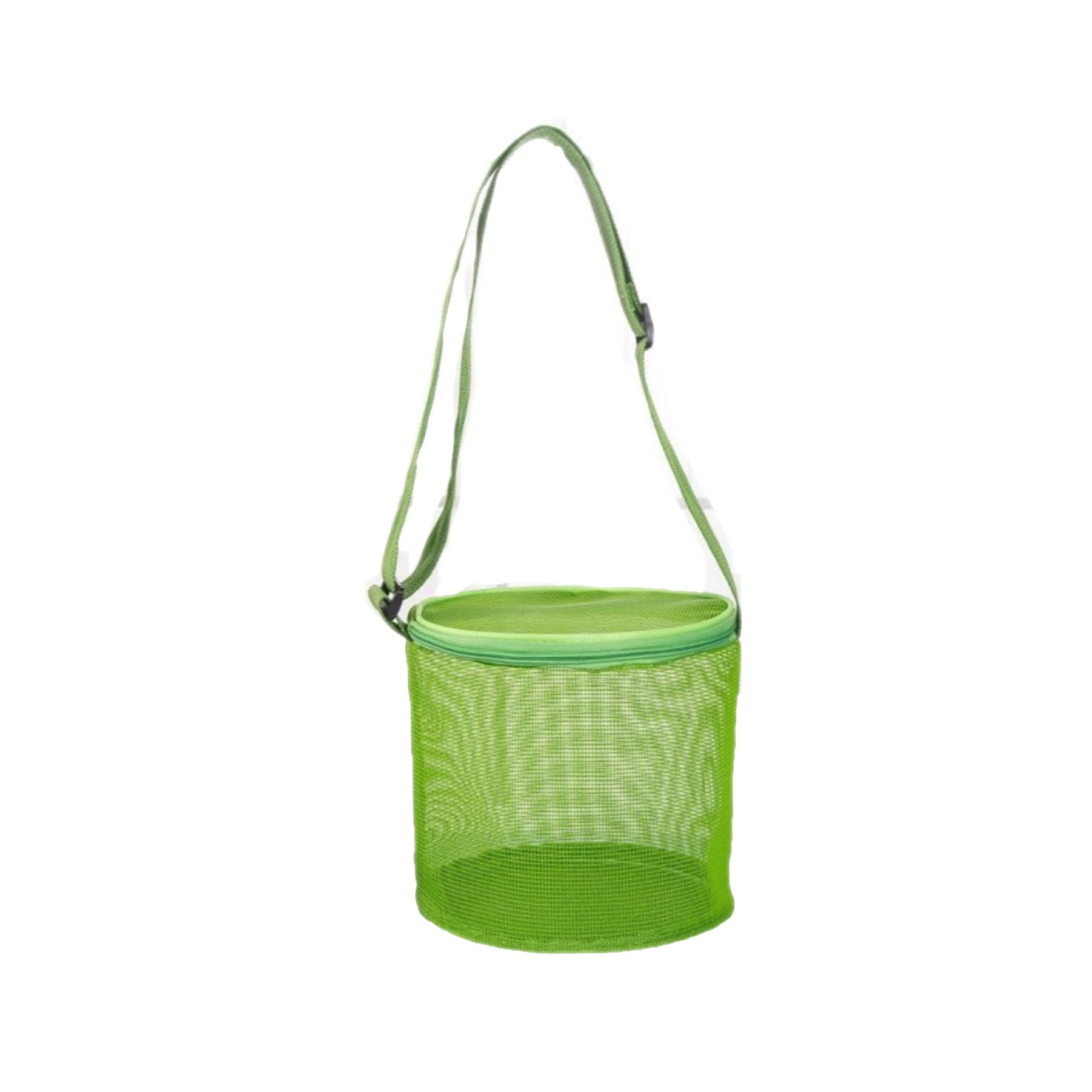 Amazon's new children's mesh shell storage bag, beach three-dimensional round sand-digging bucket toy organization and collection bag Item Picture