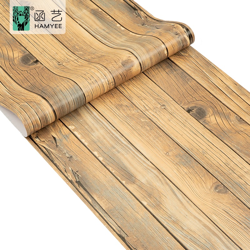 Cross-border exclusive wallpaper self-adhesive waterproof wood-grain imitation pvc kitchen cabinets, tables and chairs seamless furniture renovation stickers and sticky notes Application Scenario