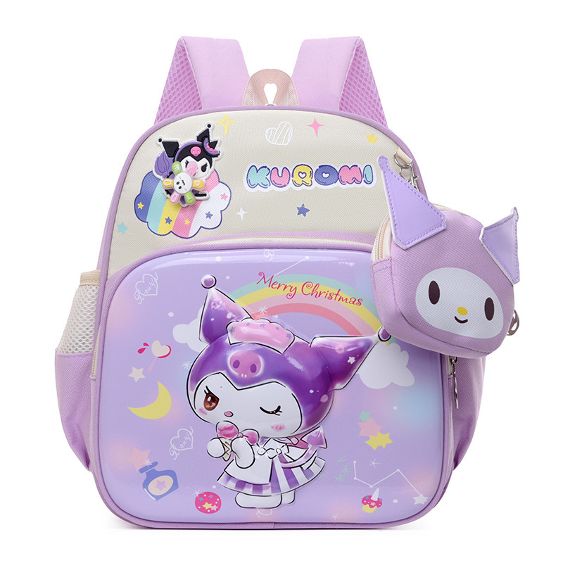 Cartoon Kuromi Ultraman Children's Bag, cute and lightweight little schoolbag for boys and girls in kindergarten, on both shoulders of boys and girls Item Picture