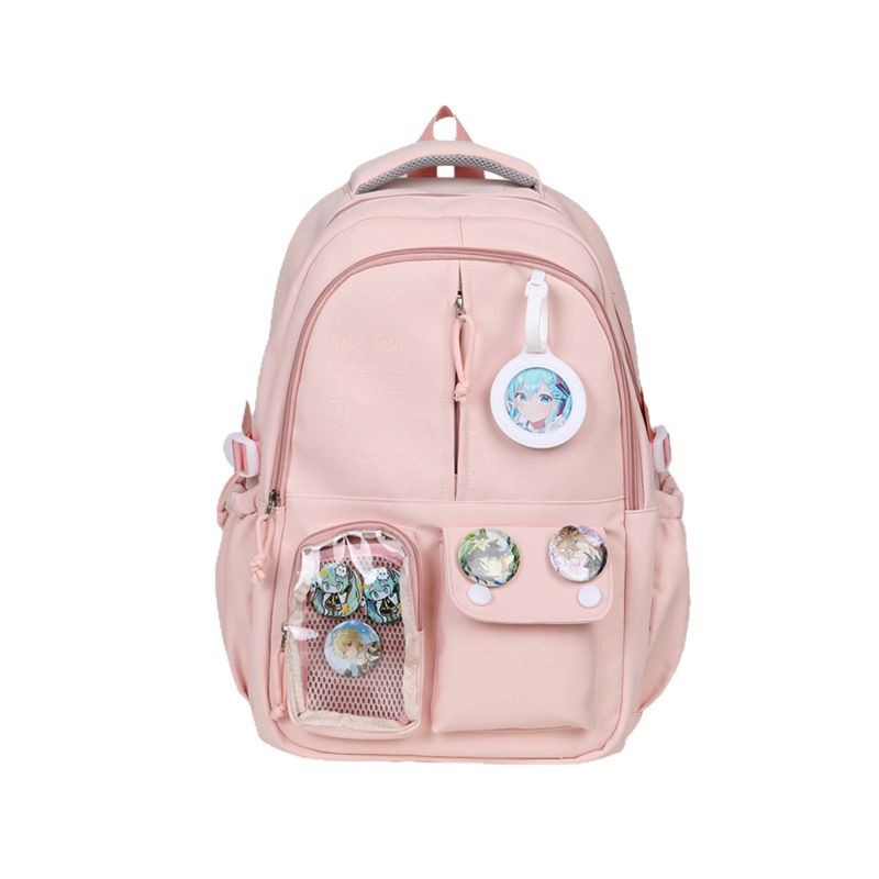 2025 New large-capacity casual bag, fashionable backpack, versatile and dirt-resistant for junior and senior high school students, commuting backpack Item Picture