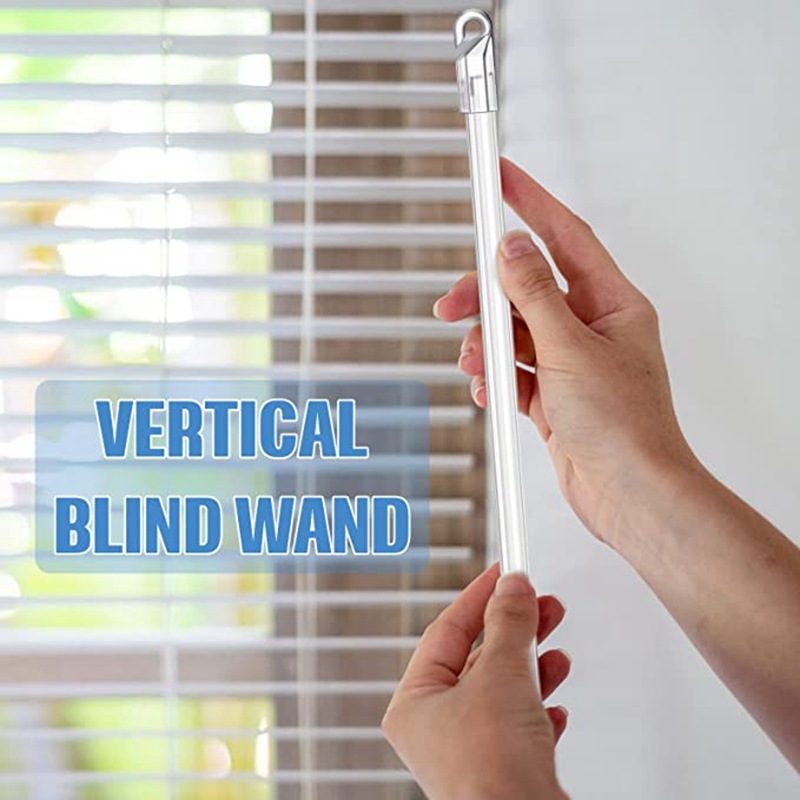 Cross-border supply of 12-inch acrylic rotating rod hook handle blinds rotating rod transparent rod pull rod Item Picture