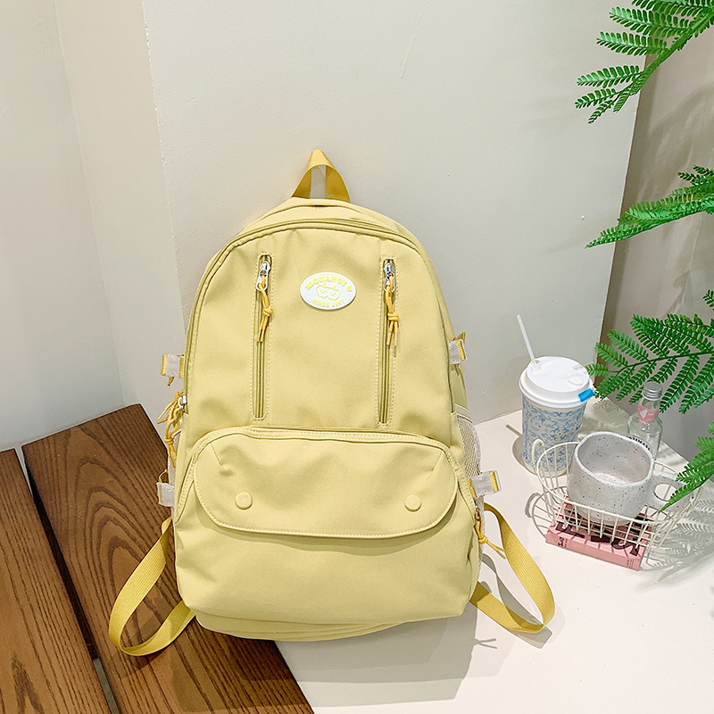 High-appearance-level schoolbags for primary and secondary school students, large-capacity backpacks, outdoor travel backpacks, lightweight, light-reducing and dirt-resistant study bags details Picture