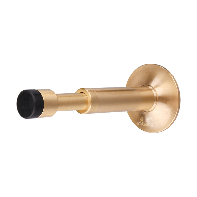 A non-drilling door stop anti-collision wonder, hydraulic buffer door stop, bathroom glass door colliding silicone stainless steel silent door top Item Picture