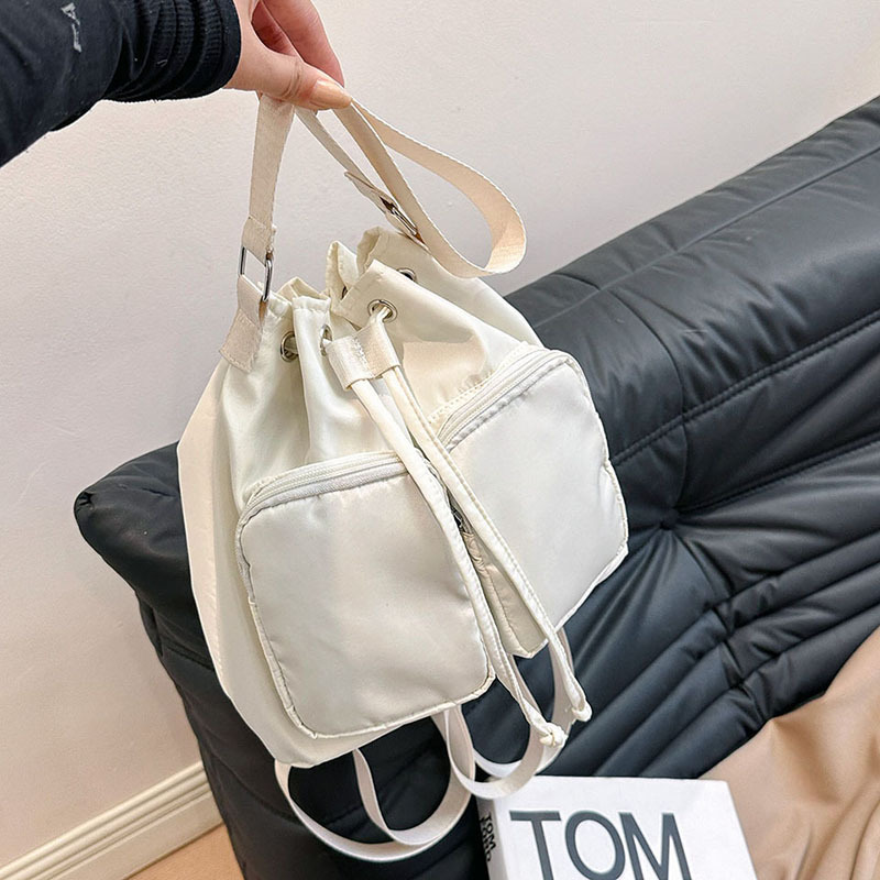 New trendy, simple and versatile women's bags, single-shoulder student bags for women 2025, commuter and casual, double-shoulder bucket bags wholesale details Picture
