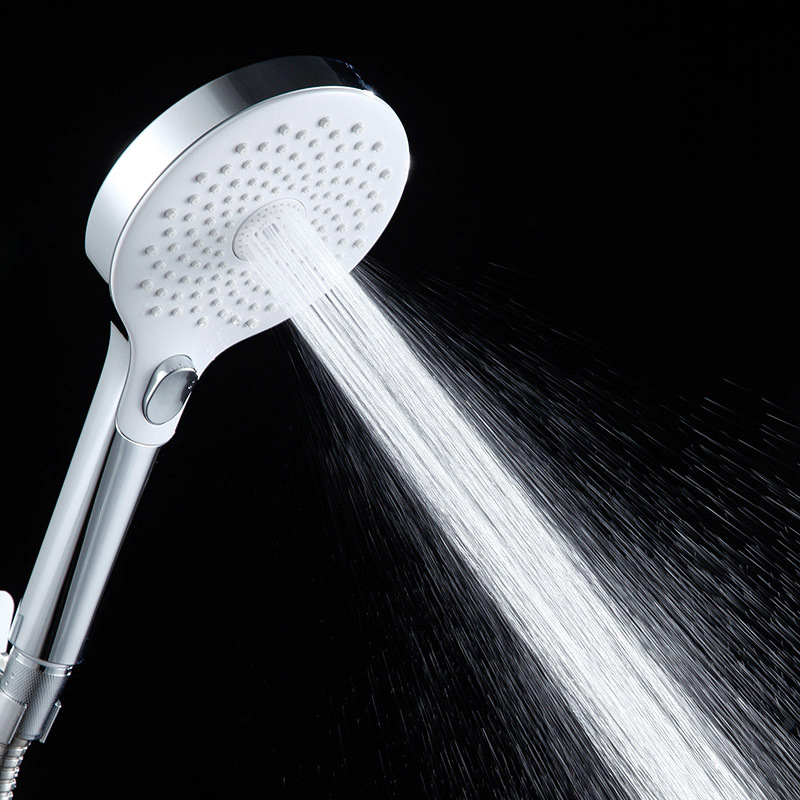 2023 Cross-border new liquid silicone three-function key hand shower head, pressure-increasing water-saving showerhead Application Scenario