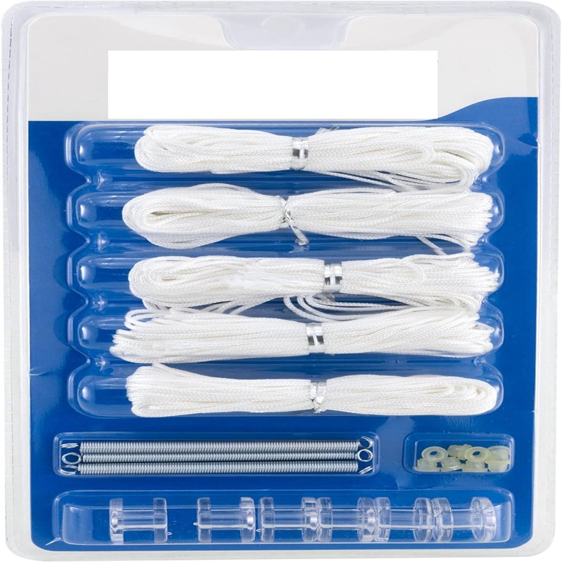 5 sets of honeycomb curtain accessory sets, pleated curtain pull rope installation, spring pulley, plug, rope threading device, curtain accessories full figure