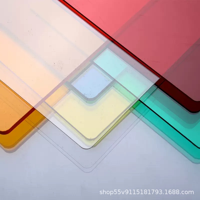 Customized transparent 3mm-5mm colored pc polycarbonate sheet for outdoor canopies, lighting panels, sunrooms, and insulation PC polycarbonate sheets details Picture