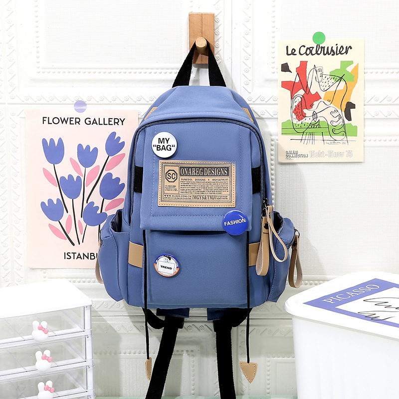 New children's schoolbags, Korean version kindergarten backpacks, cross-border large-capacity fashionable campus backpacks, wholesale study kits details Picture