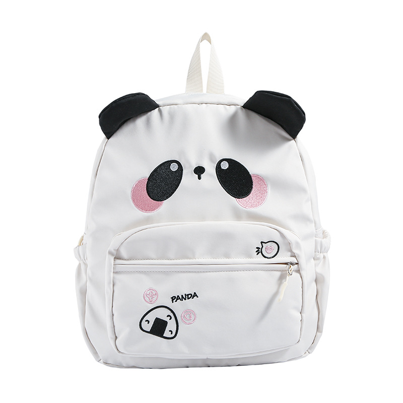 Cartoon cute panda backpack, girl's small schoolbag, large-capacity children's backpack, parent-child backpack, and travel bag for going out Item Picture