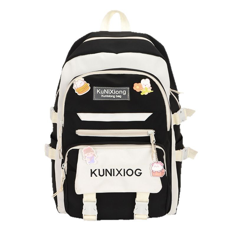 High capacity and fresh schoolbag for middle school students, high appearance level and cute for junior high school students, backpack for primary school students and lightweight backpack Item Picture