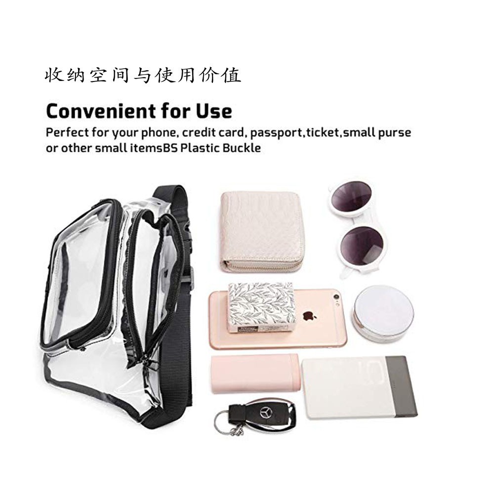 Amazon's new PVC transparent bag for sports, running, outdoor waist bags, waterproof rafting, fitness and travel portable bags Application Scenario
