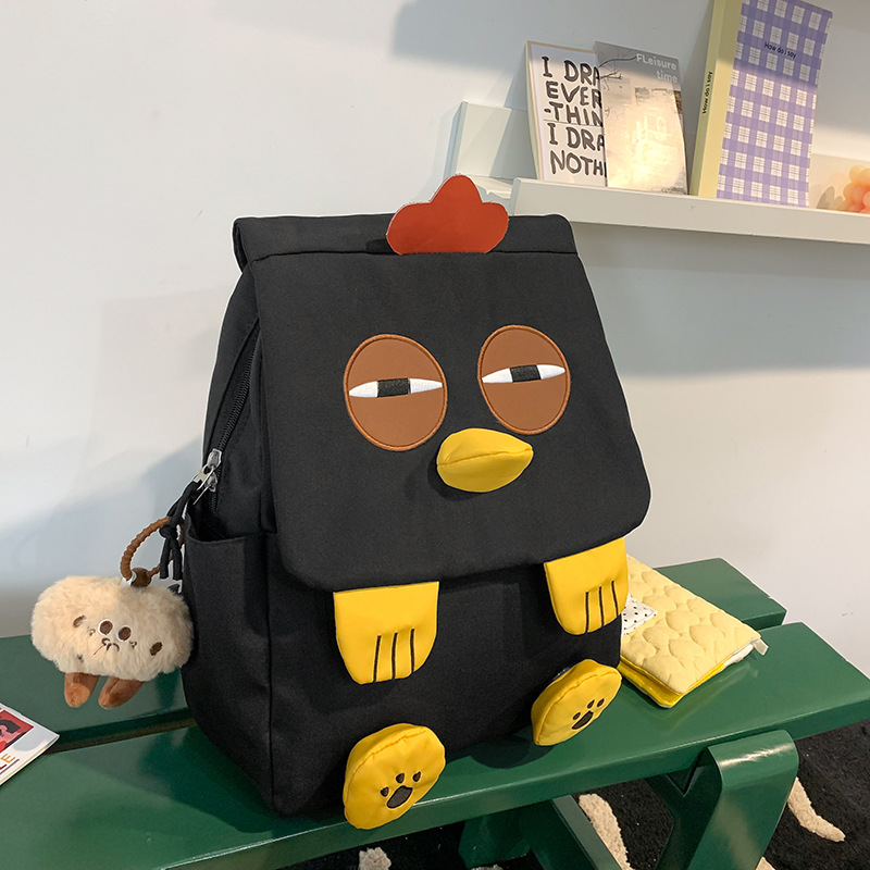 New Korean cartoon study bag for girls, cute children's bag, casual travel bag for college students Application Scenario