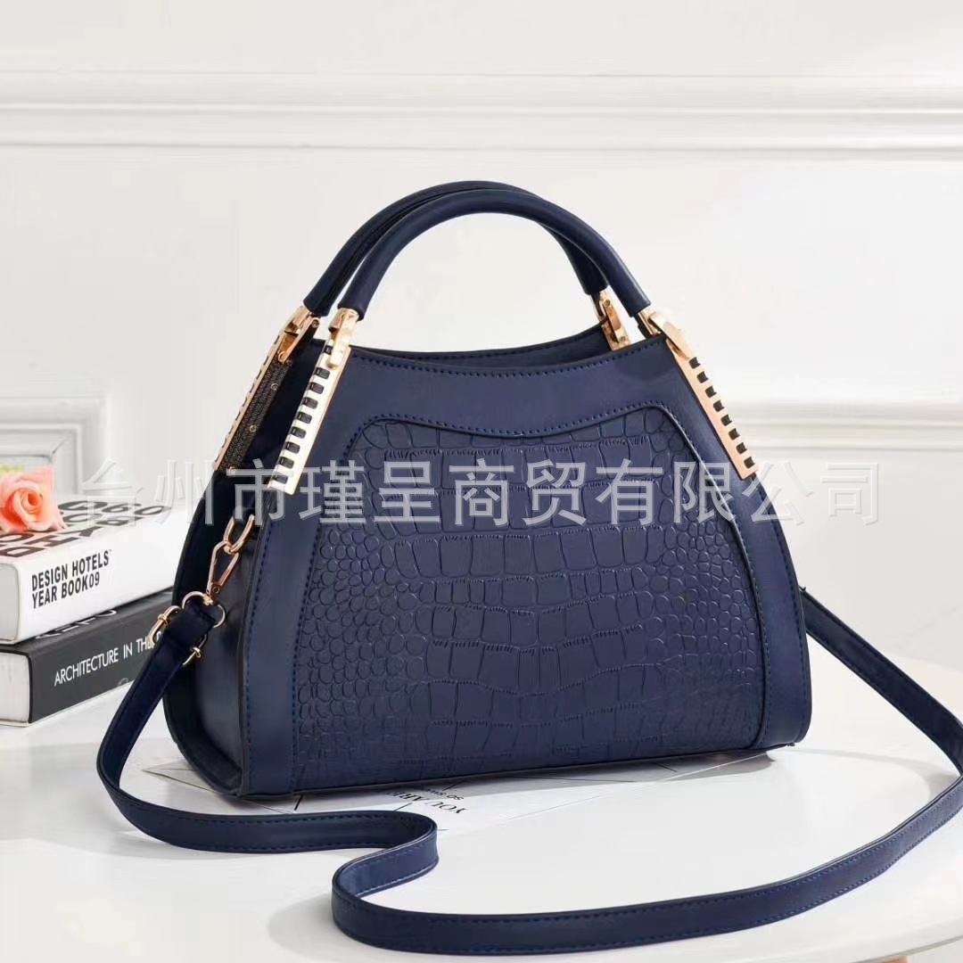 Cross-border women's handbag 2024 New style Fashionable stone pattern handbag, elegant commuting crossbody mom bag, foreign trade women's bag Specification drawing