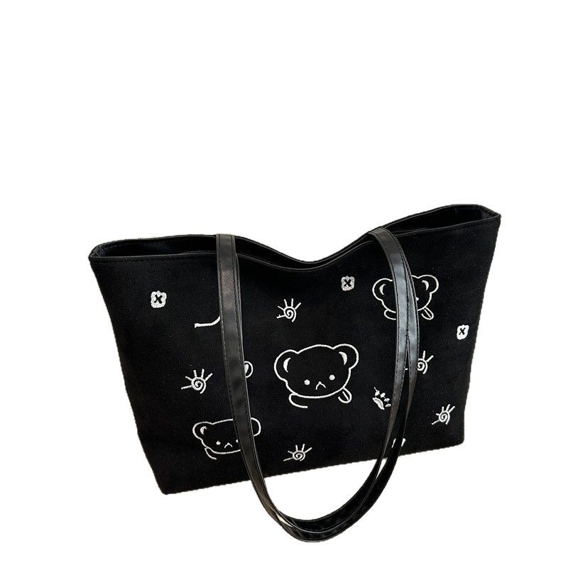 A stylish and retro winter, large-capacity new 2024 autumn/winter underarm commuter single-shoulder tote bag for women Item Picture