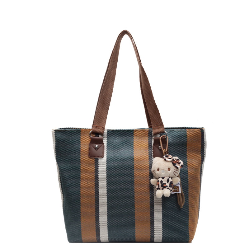 Forest-themed summer new crossbody canvas bag for women, a trendy and fashionable daily versatile single-shoulder bag for class and commuting tote Item Picture