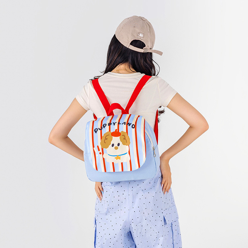 Cartoon schoolbag for girls, simple and versatile, schoolgirl style backpack, lightweight, forest-themed, Japanese-style Instagram full figure