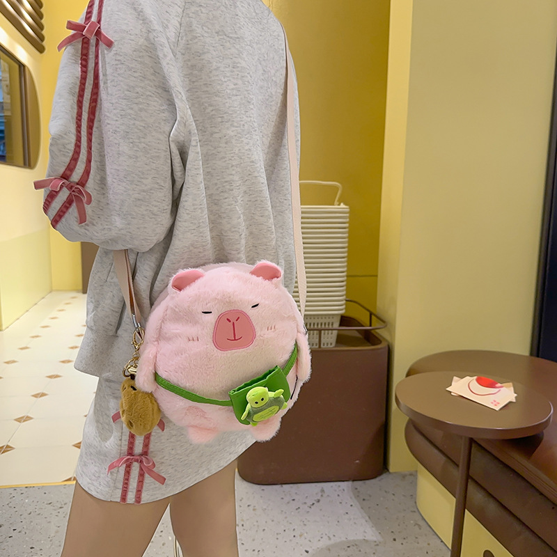 Cute cartoon little bag, Korean version of Instagram, Japanese style versatile casual single-shoulder student phone bag, girl crossbody bag details Picture