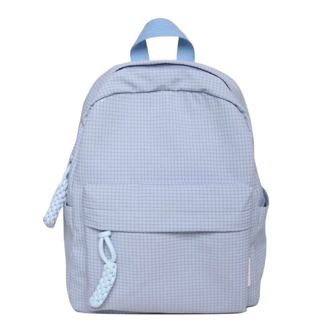 Cross-border fresh and clean campus schoolbags, simple backpacks for junior high school and college students, solid-color backpacks, commuting and travel backpacks Item Picture