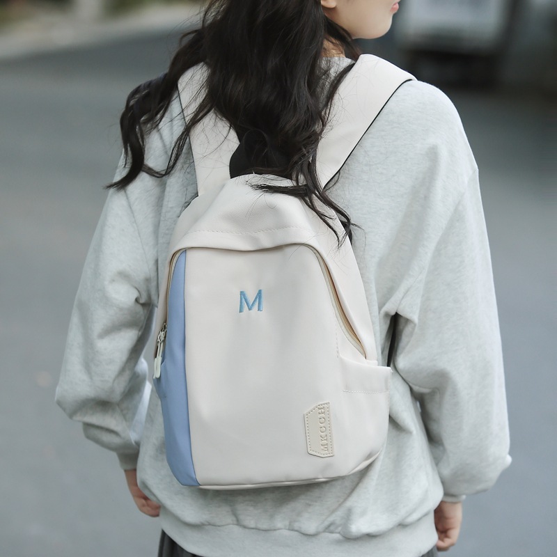 Cross-border backpacks, simple female college student schoolbags, large-capacity class commuting bags, small schoolbags for primary and secondary school students going out Specification drawing