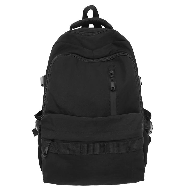 Unisply-style backpacks, large capacity and simple design for college students, casual schoolbags for junior high school students, versatile backpacks for outings and travels Item Picture