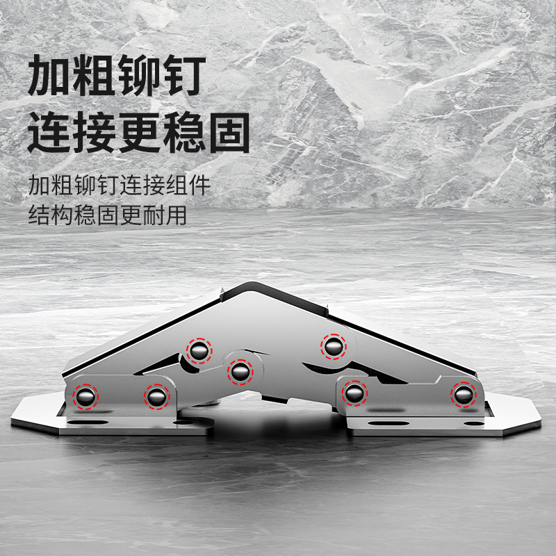 Load-bearing thickened silent hinge, one-piece minimum batch positioning type stainless steel buffer damping hydraulic cabinet door hinge details Picture