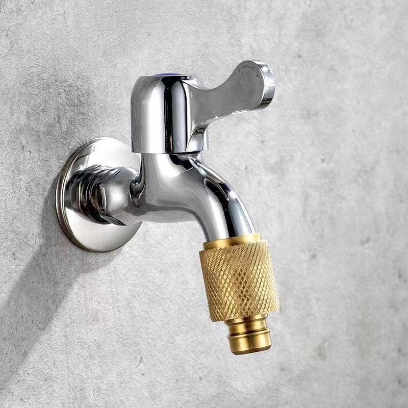 Faucet water outlet pipe joint quick connection washing machine faucet interface mouth conversion head anti-drop accessory details Picture