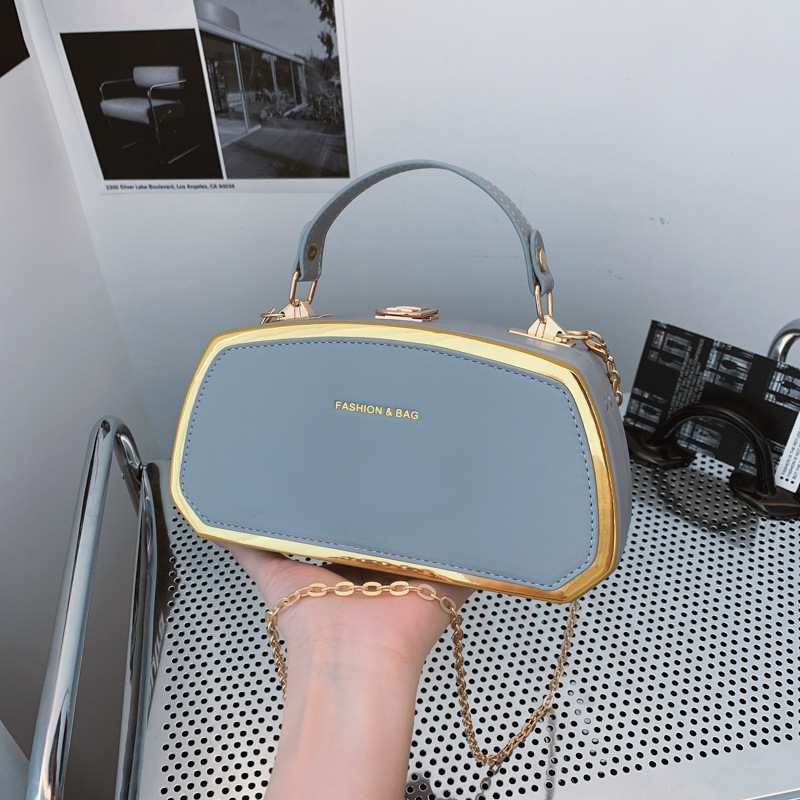 Cross-border quality box bag, fashionable and versatile chain bag, commuting small square bag, dinner bag, single-shoulder crossbody women's bag full figure