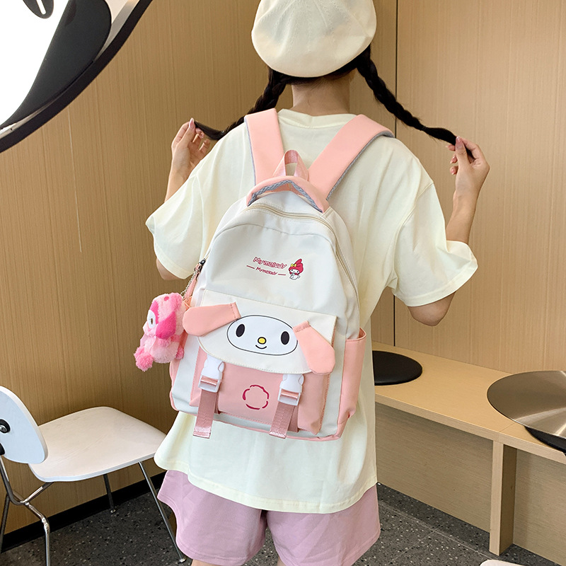 Cross-border teenage girls, niche junior and senior high school girls, cute and large-capacity student backpacks, backpacks for spine protection and travel details Picture