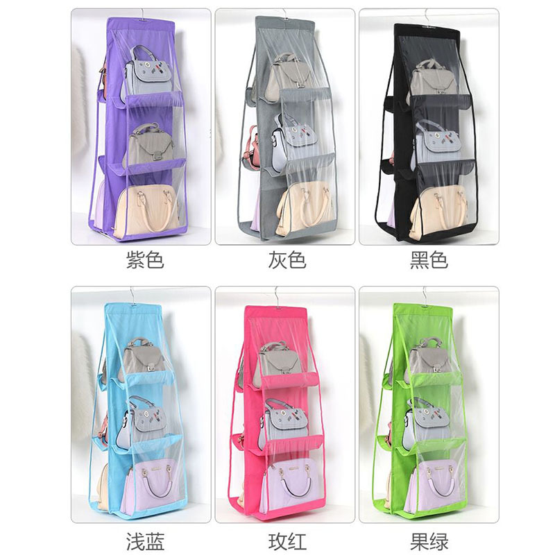 Bag storage, wall-mounted fabric home wardrobe, kitchen and clothing storage bag, storage rack behind the door, dormitory wonder Application Scenario