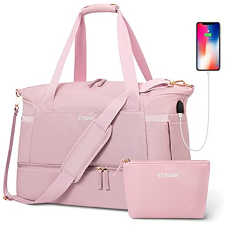 Amazon fitness bags for women with USB charging ports, sports travel bags, yoga bags in stock Application Scenario
