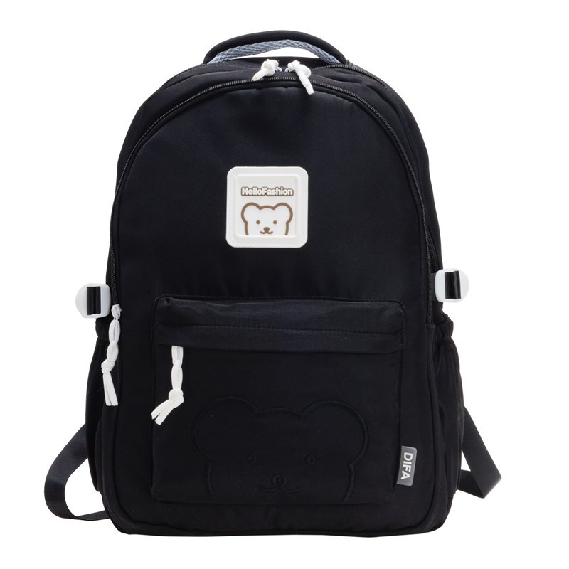 New cross-border Korean version travel large-capacity backpack for girls, high school and junior high school students, high appearance level cartoon bear backpack Item Picture