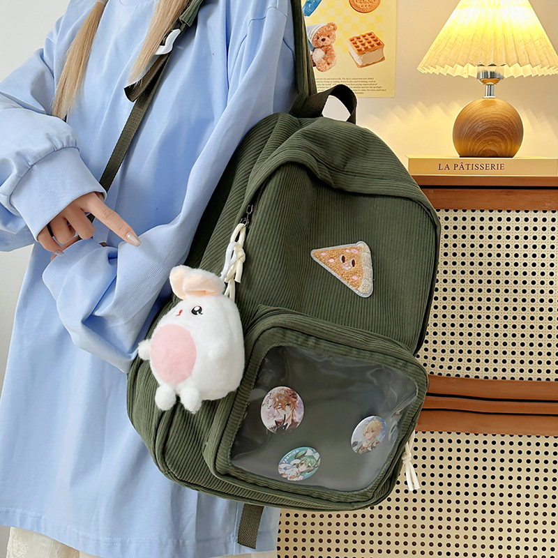 The 2025 new transparent pain bag for girls is a fashionable schoolbag for junior and senior high school students. It is versatile and has a large capacity for travel Application Scenario