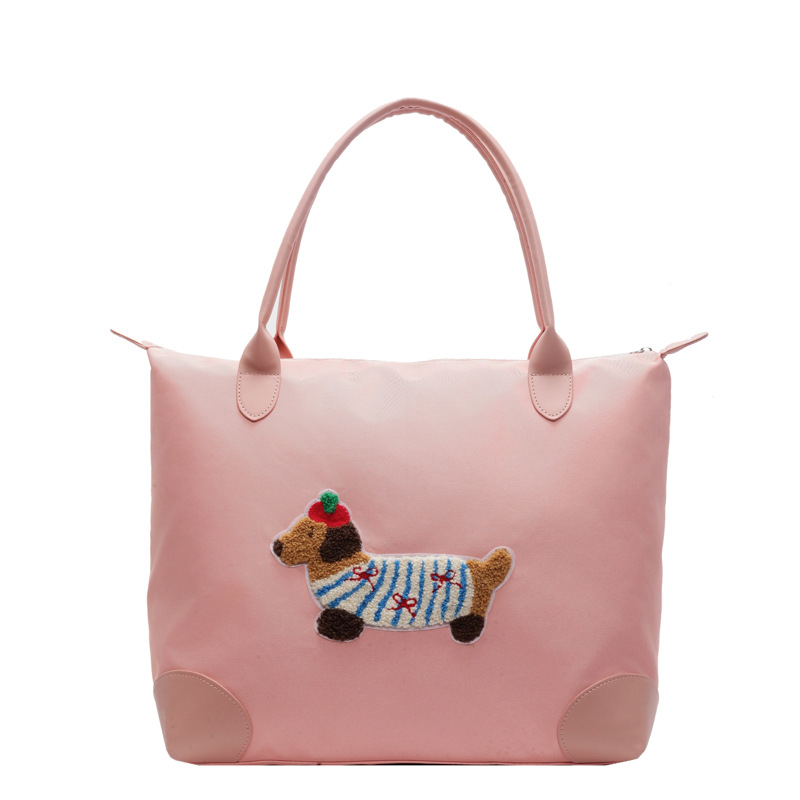 Korean style Instagram cute girl Tote bag 2024 New Cartoon dog shoulder bag large capacity versatile bag Item Picture