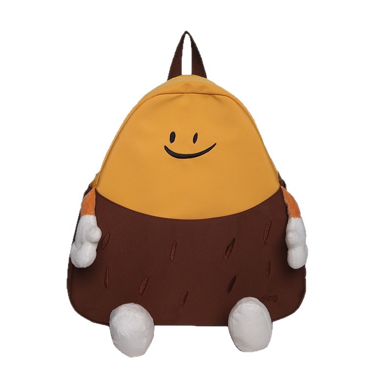 Cross-border cute backpack for women, cartoon casual light backpack, simple large capacity, high appearance level, student bag trend Item Picture